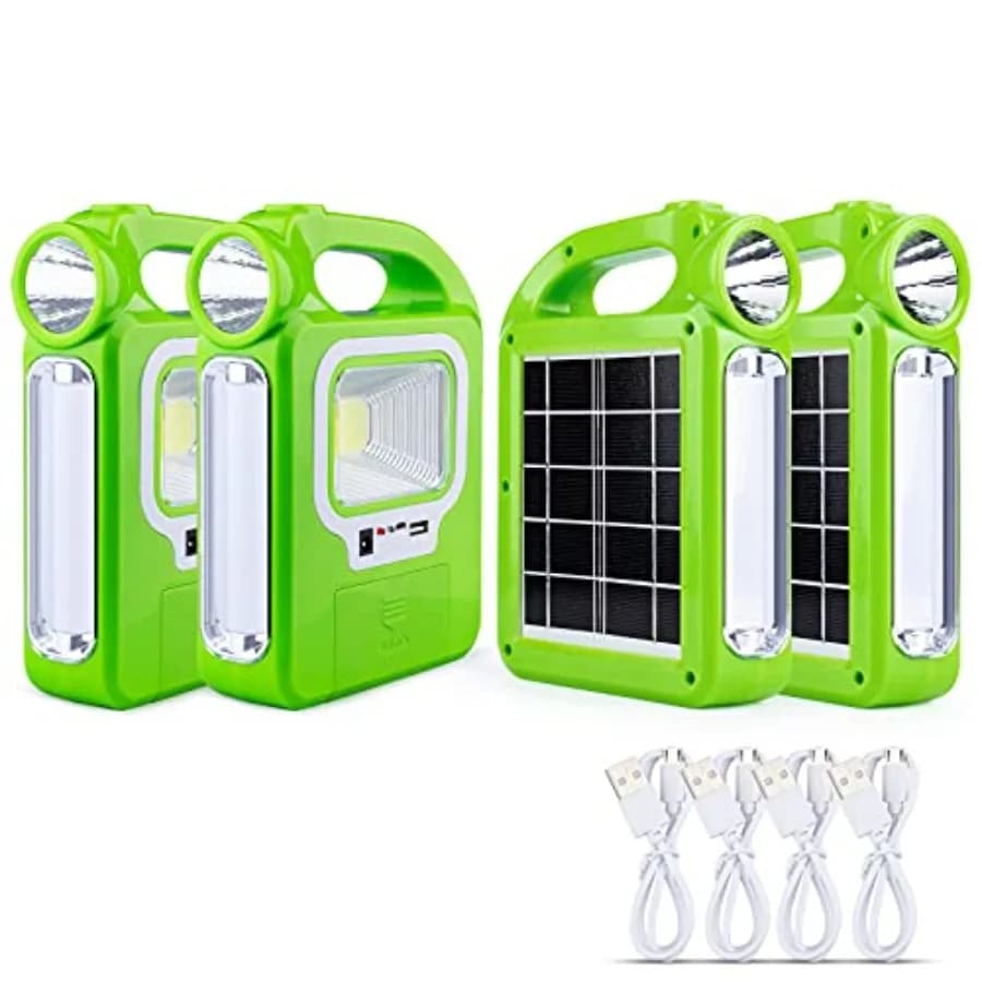 Lanterna Solare, Accessori Essenziali per Campeggio, Luci, Torcia LED Ricaricabile, Luci per Tenda per Emergenze, Uragani, Sopravvivenza