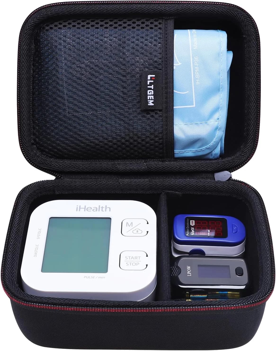 LTGEM Case compatible with blood pressure meter from arm iHealth Track Smart, black