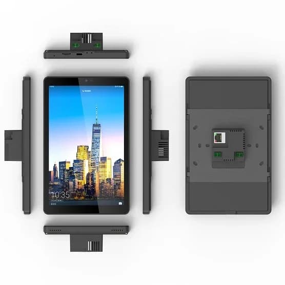 Sunworld YC-SM08P 8-Inch Wall Mounted Smart Home Control Tablet POE Powered with 2GB Memory Capacitive Touch Plastic Material