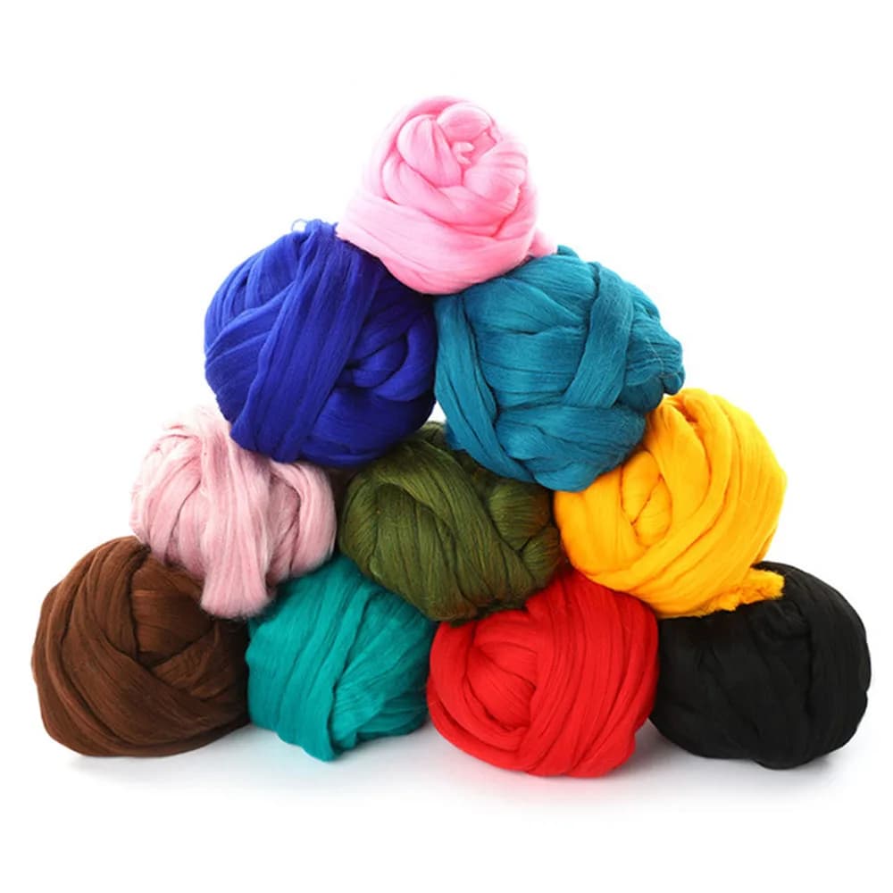 100g Lana per infeltrimento ad ago, Fibra mista, Lana top per infeltrimento ad ago, Lana top tinta a mano, Lana top mista Merino