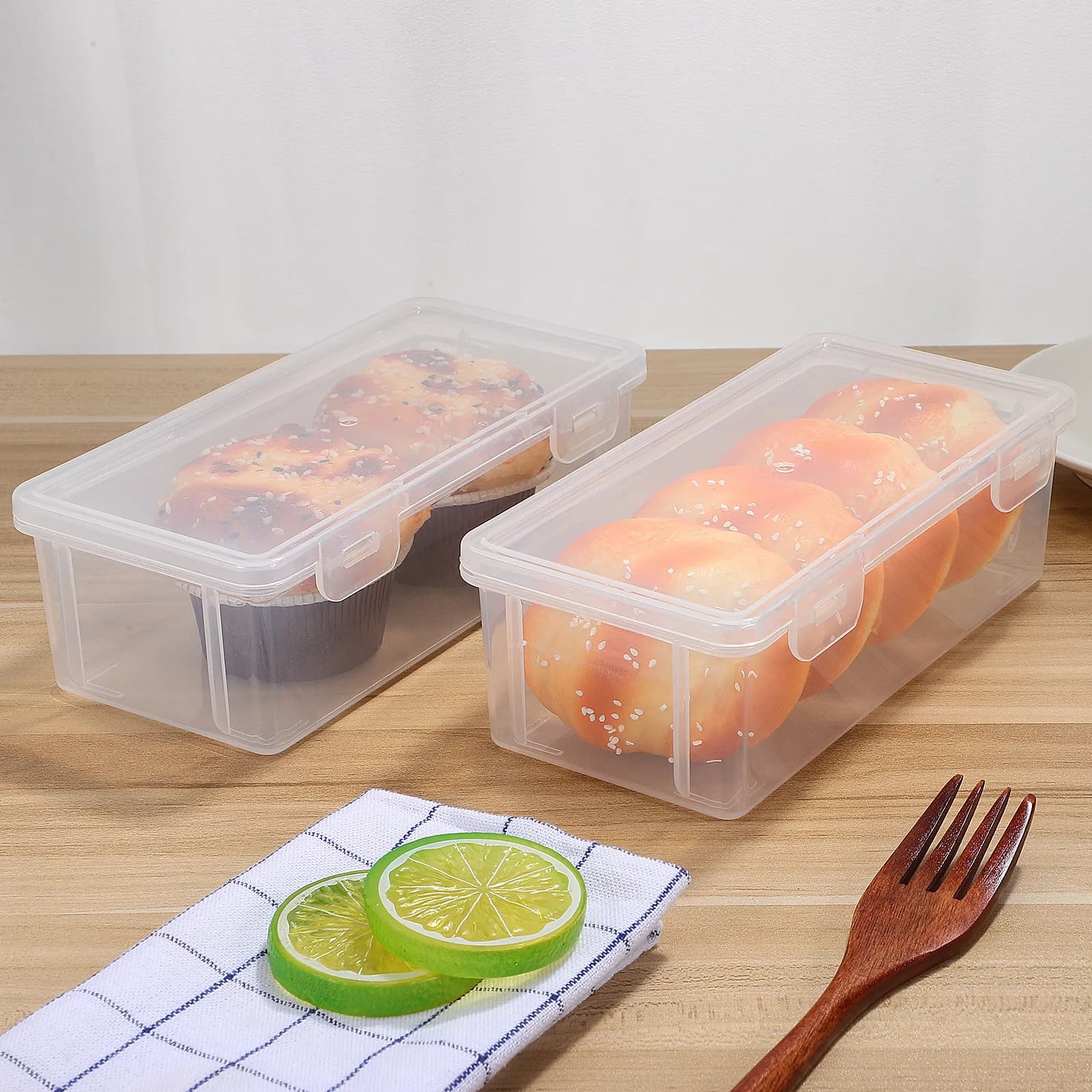 2Pcs Premium Leakproof Kitchen Storage Box Set for Condiments Sauces Fruits Dried Fruits Snacks Baby Food Pills Fridge Organizer