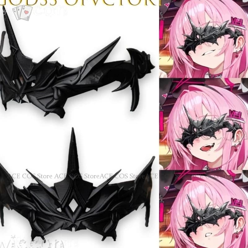 Maschera per Cosplay Anime in Velluto VicGodd, Copricapo Coniglio, Accessori VELcosplay per Costume Donna