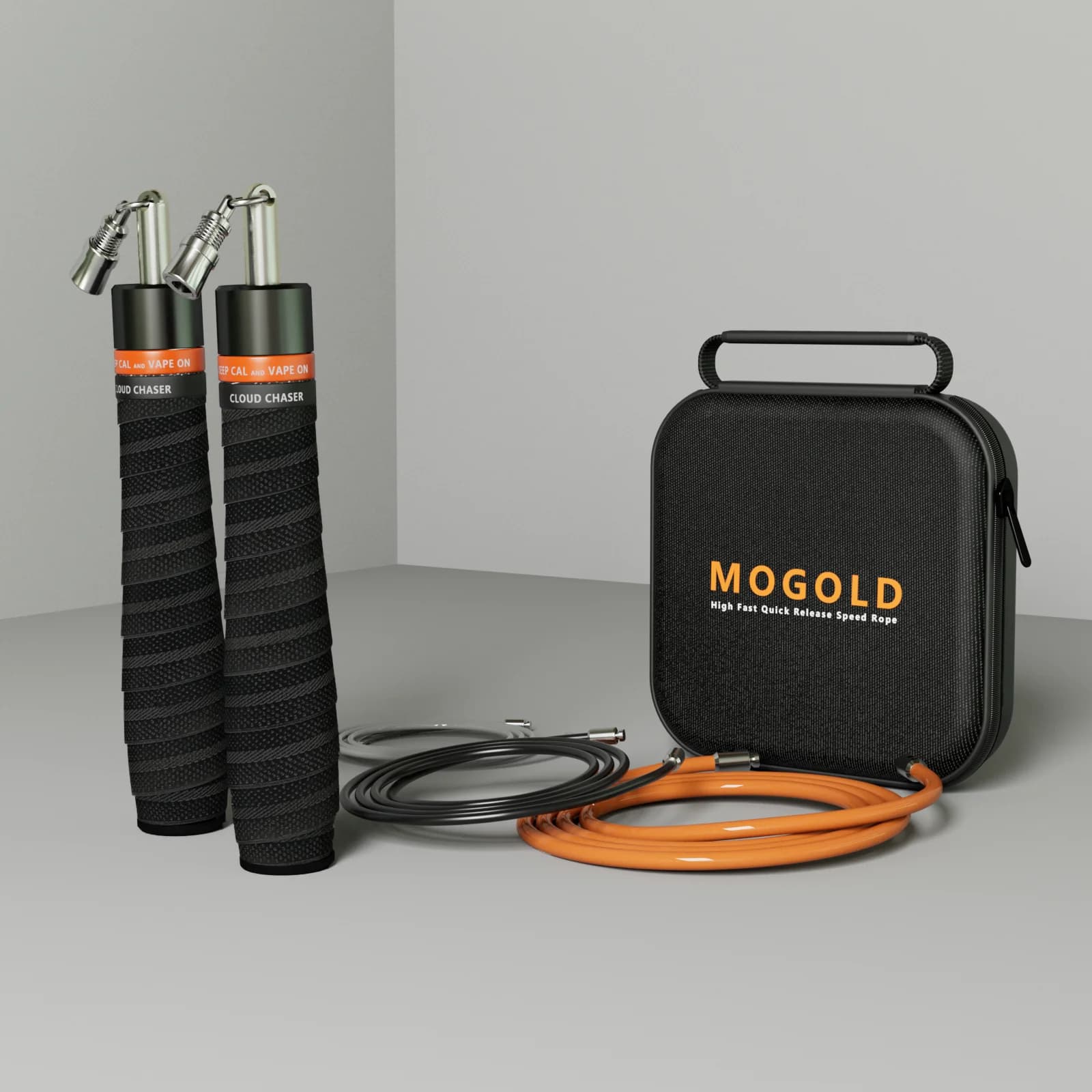 MOGOLD Weight Three Rope Jump Rope Set Gym Professional Adult Sports Equipment Wire Rope Crossfit Jumping Weight Loss