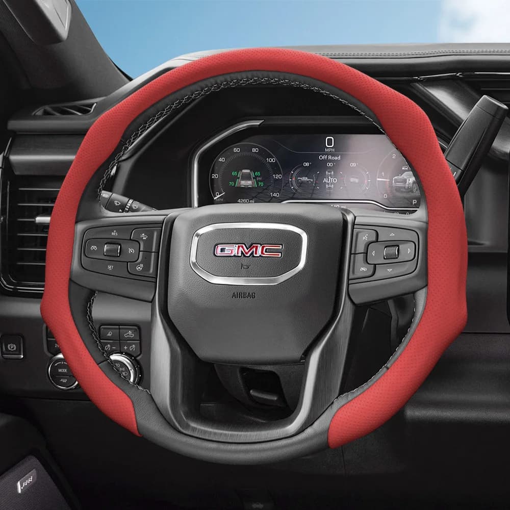 Suitable for perforated leather cover Gmc, anti-slip, sweat absorbent, breathable, integrated protective cover for models like Sierra 1500 Hd Ev, Yukon Terrain, Acadia, Canyon, Savana, Hummer Ev
