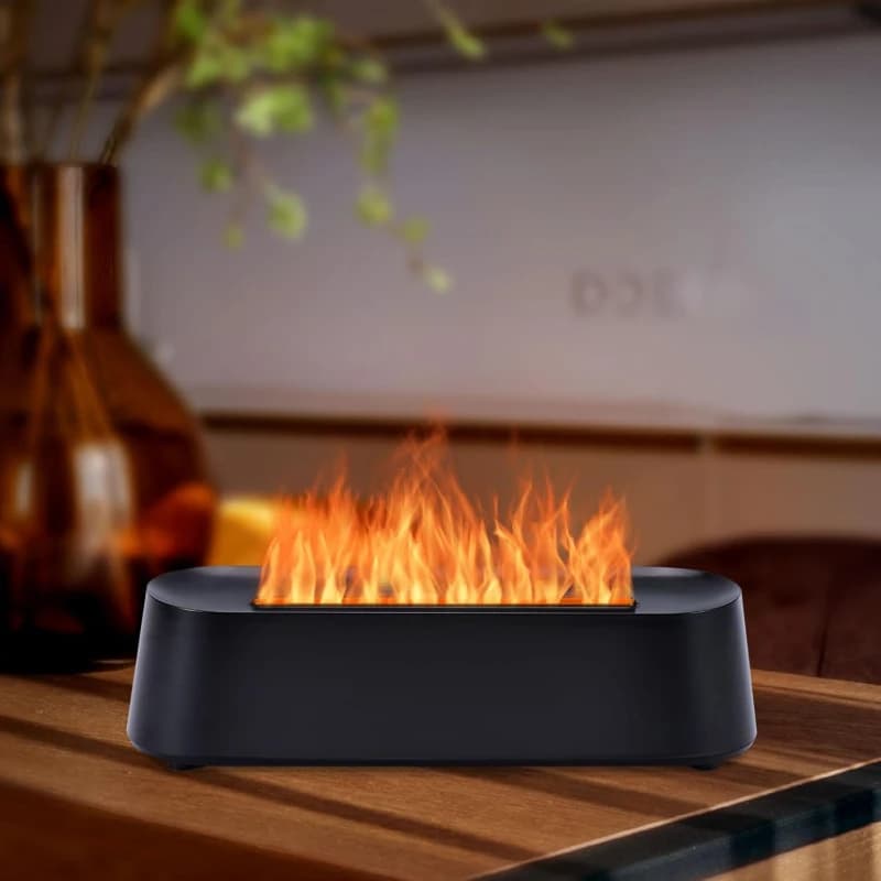 Diffusore di aromi con telecomando, diffusore vulcano per ambienti domestici di grandi dimensioni, umidificatore diffusore di fiamme