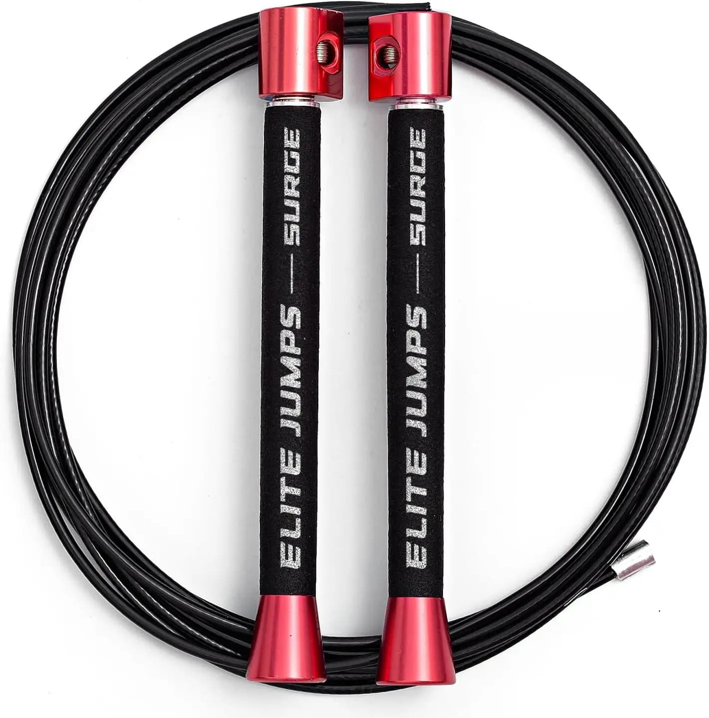 Professional jumping rope for double insoles: light handle with smooth rotation and durable fold-resistant cable