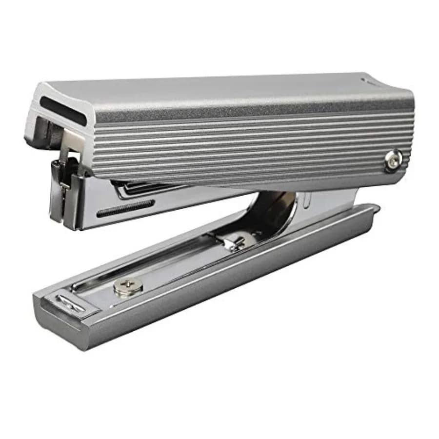 Max HD-10X/AL Silver Cucitrice Completamente in Metallo Argento