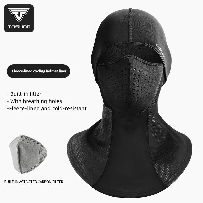 TOSUOD Winter Thermal Mask Breathable Cold Protection with Ski Neck Cover Cycling Motorcycle Helmet