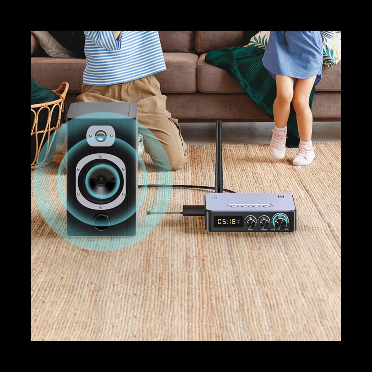 Adattatore Audio multifunzionale trasmettitore ricevitore Bluetooth 5.1 adattatore Audio Bluetooth NFC supporta scheda TF U Disk