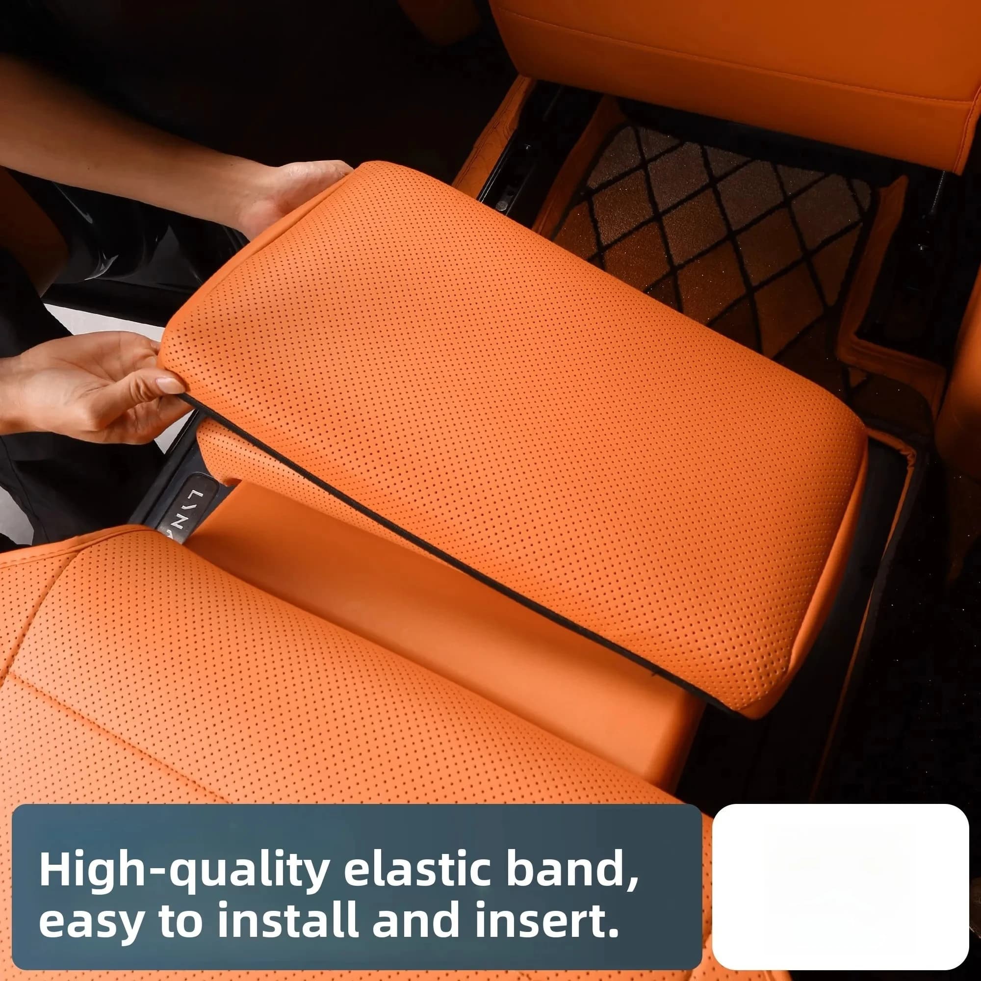 Support for electric seat for car Protective cover Second row leather footrest protection Anti-footwear accessory for Lynk & Co 900