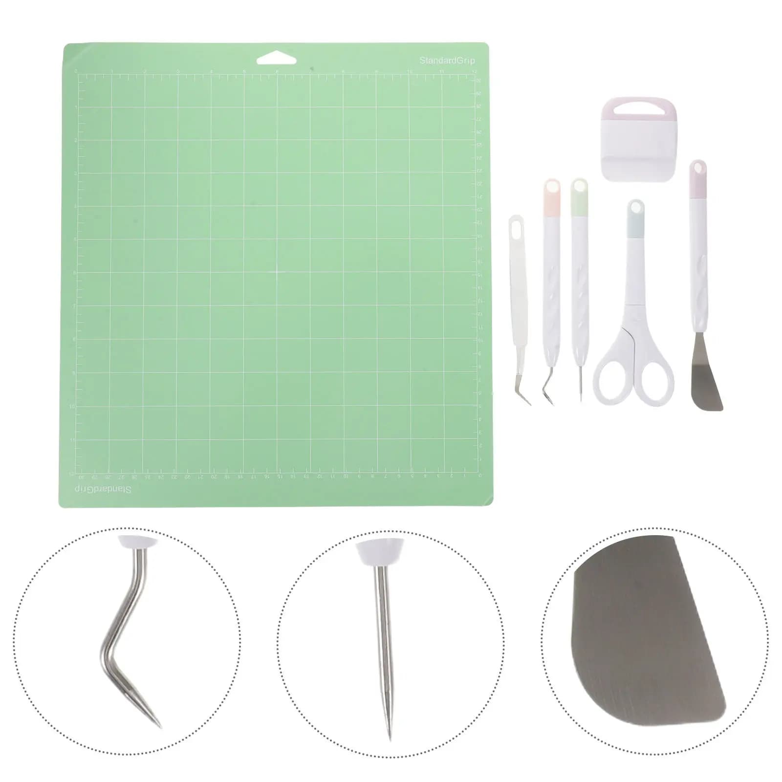 1Set Scrapbook Kit DIY Vinyl Weeding Tool Kit Ergonomic Vinyl Cutter Accessories Precision Craft Tools Paper Carving Art