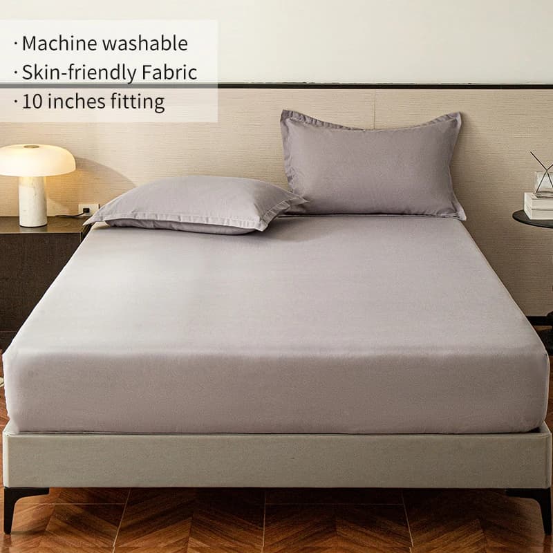Soft sheet with elastic band Bed linen with corners Twin/Full/Queen/King Size Bed linen Drap De Lit (Without pillow)