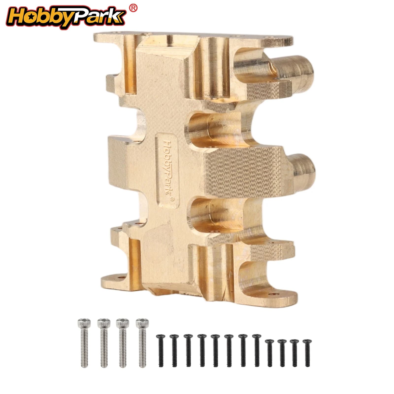 Hobbypark Brass Skid Plate Counterweight for Axial SCX30 1/30 RC Crawler, Heavy Weight Chassis Upgrade, Low Center of Gravity, A