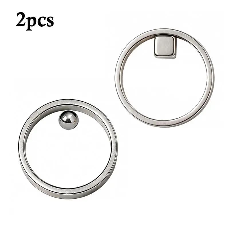 Cat Eye Magnet Ring Hollow Circle for Gel Nail Polish Easy Cat Eyes Designs Glass Bead Effect Magnetic Manicure Tool