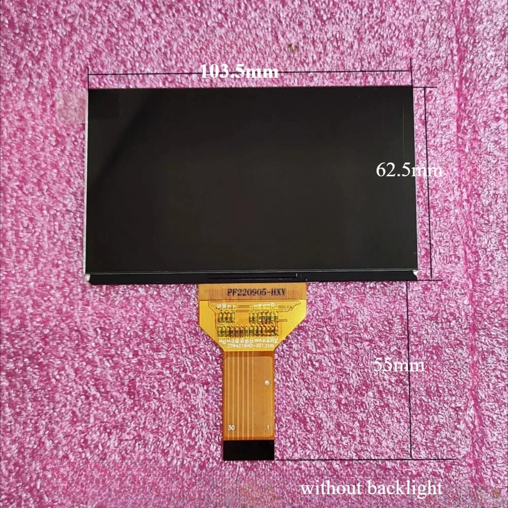 4.3 Inches Projector LCD Screen for Cable Model ZTW4318-12 DW043TM SUR038GWT1 3.81 inches Projection Repair Accessories