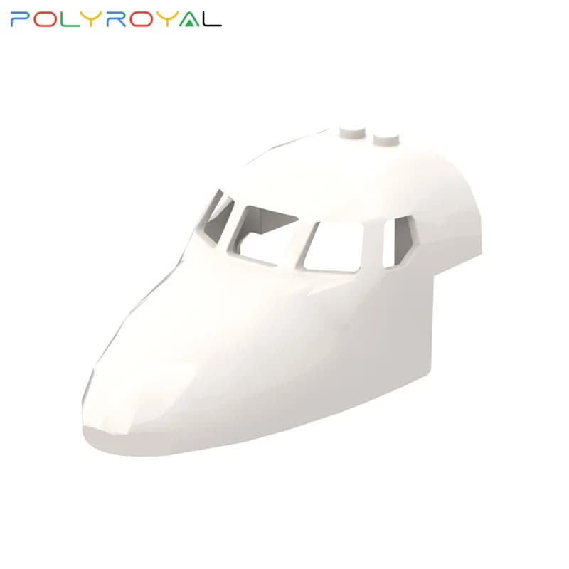 POLYROYAL Building Blocks tecnologia parti aereo naso 6x10x4 1 pz giocattolo educativo per bambini 18907