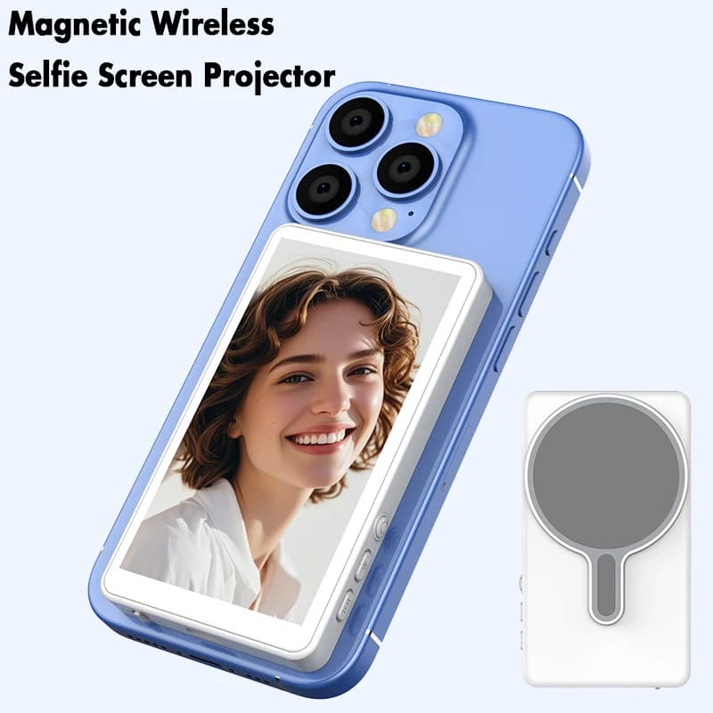 RK-X40 Telefono cellulare wireless Schermo selfie magnetico Proiettore Fotocamera posteriore Display selfie ad alta definizione Strumento ausiliario selfie