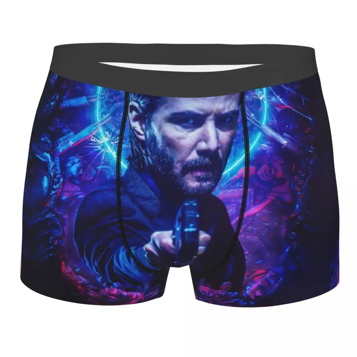 Maschile Cool Keanu Reeves intimo John Wick Boxer slip pantaloncini morbidi mutandine mutande