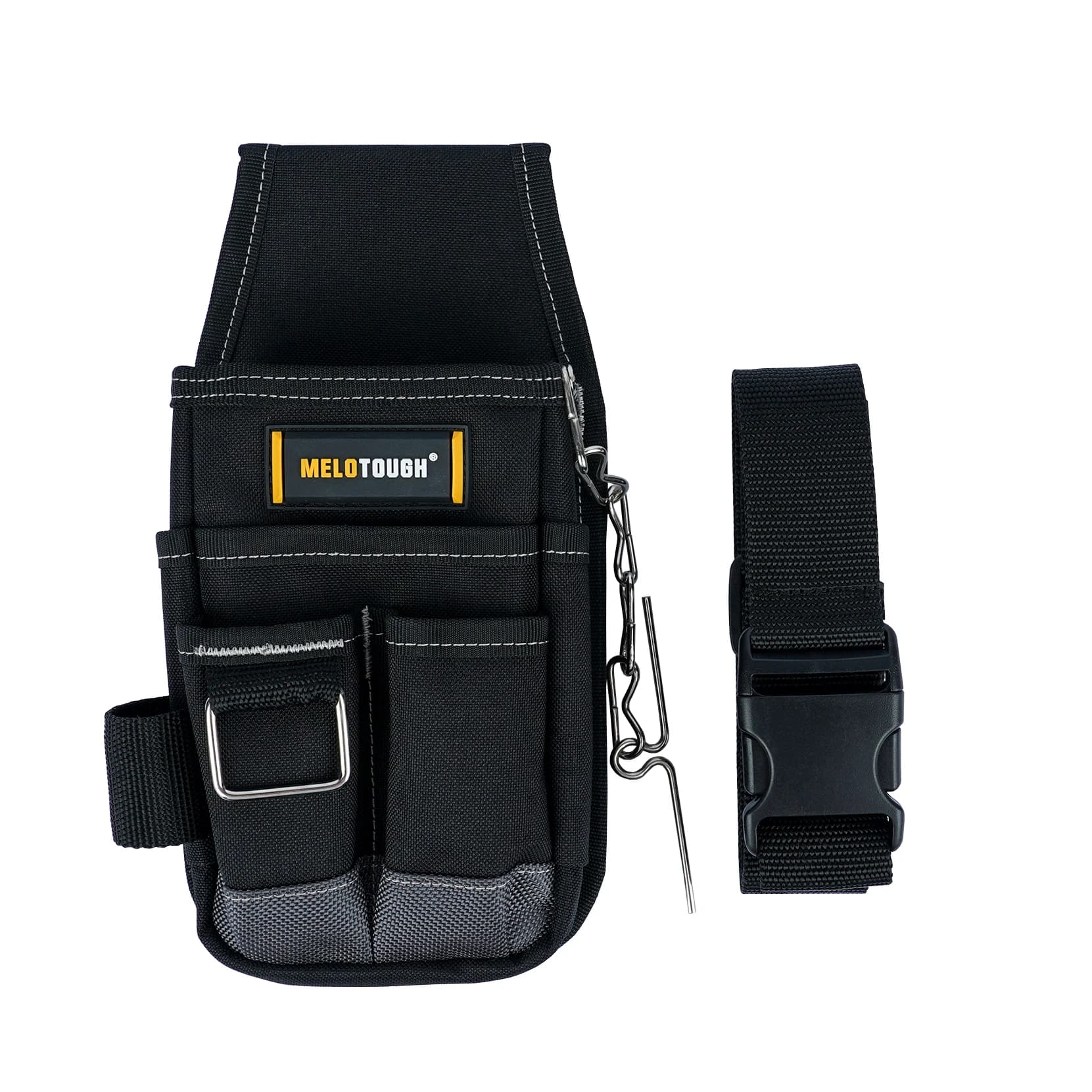 Sacchetti per cintura per attrezzi tascabili MELOTOUGH con Clip per cintura Utility Mini Tool Organizer Pouch per elettricista carpentiere