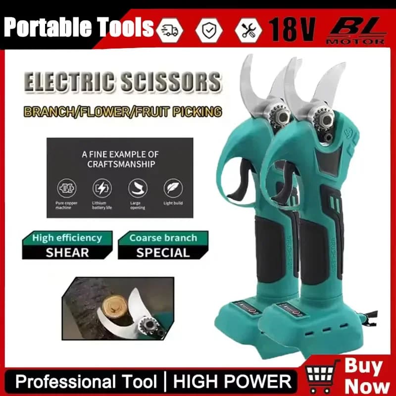 Professional Wireless Gardening Holes, Compatible with Makita 18V Battery, Power Tools