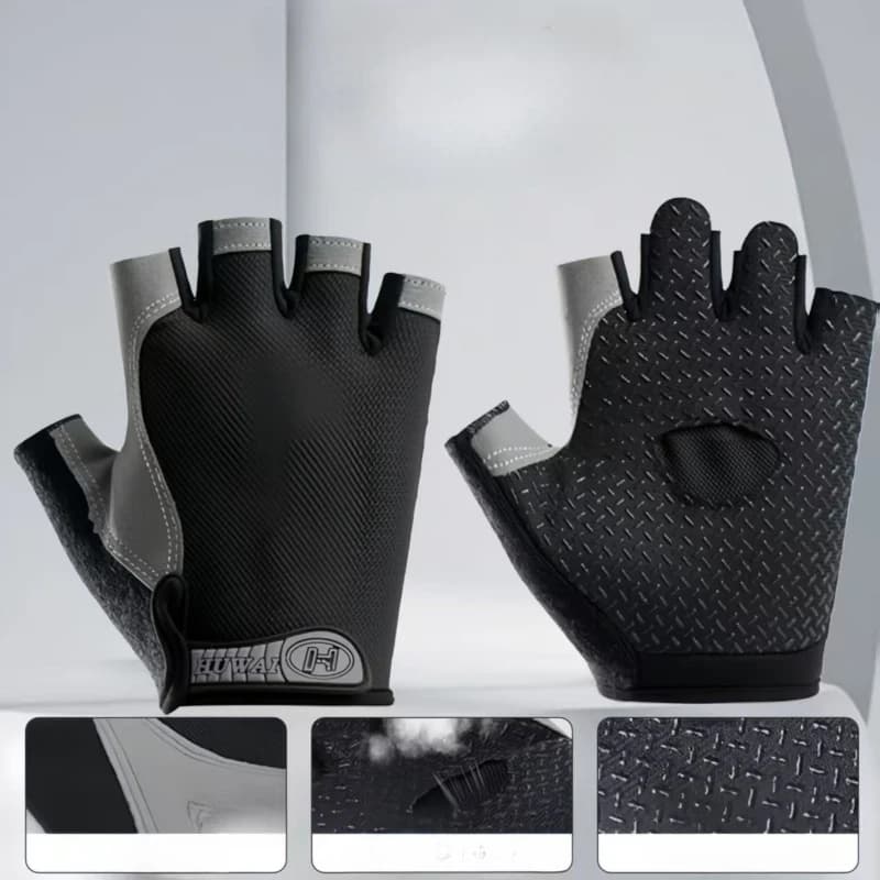Breathable Half Finger Sports Wrist Brace Support Gloves for Gym Fitness Training Workout Weightlifting Wrist Protection