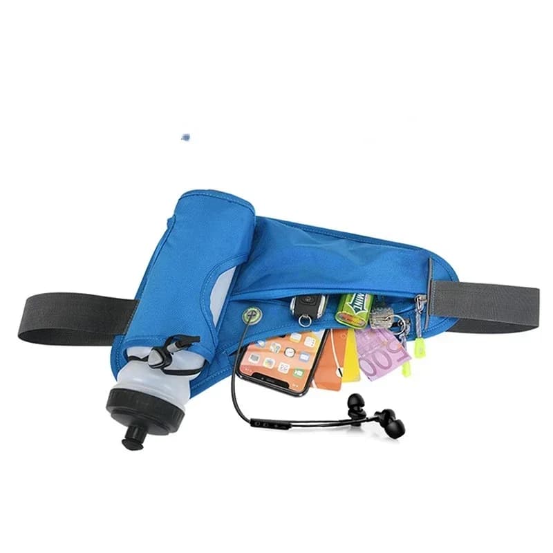 Women's Waist Race Cycling Hiking Walk with Bottle Holder Moisturizing Sports Waist Bag