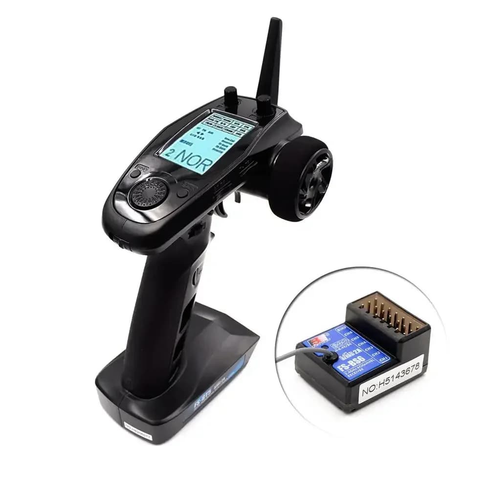 Trasmettitore radio FLYSKY FS-GT5 2.4G 6CH con ricevitore FS-BS6 6CH per auto RC