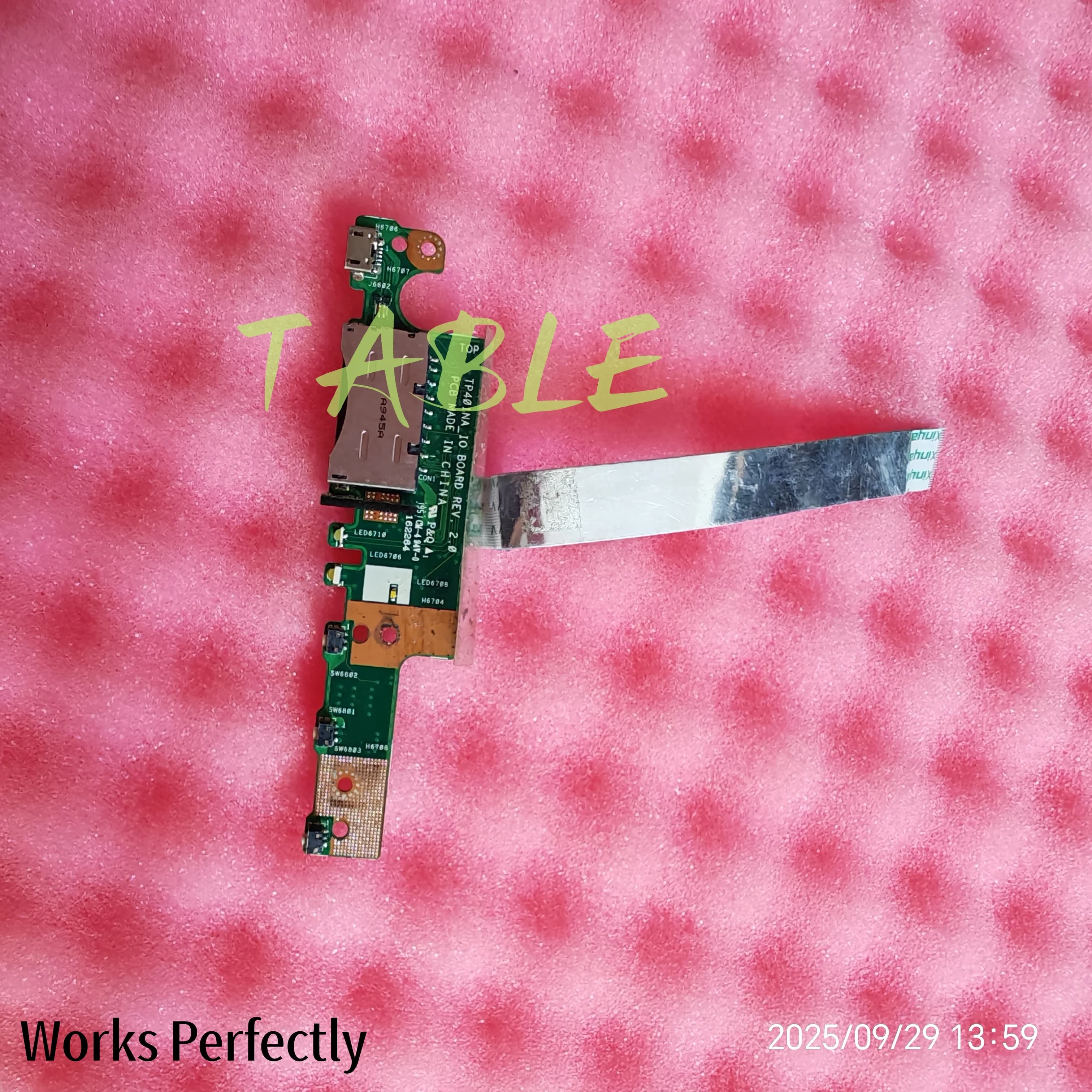 Per ASUS TP401N TP401NA TP401M TP401MA Lettore di schede per laptop Scheda del pulsante di alimentazione Interruttore del cavo Accessori di riparazione TP401NA REV2.0