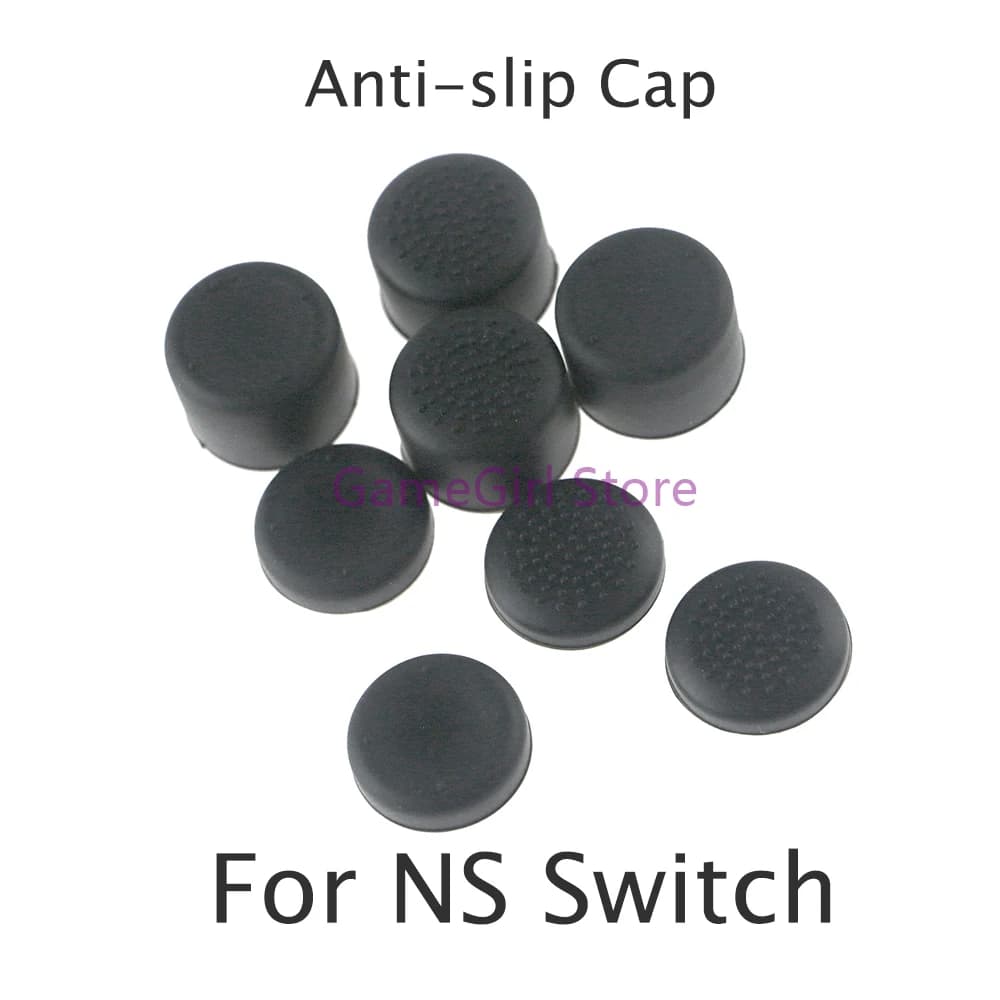 1Set Per Nintendo Switch NS NX Nero Innalzato Gomma di Silicone Tappo antiscivolo Custodia per pollice Joystick Grip Cap