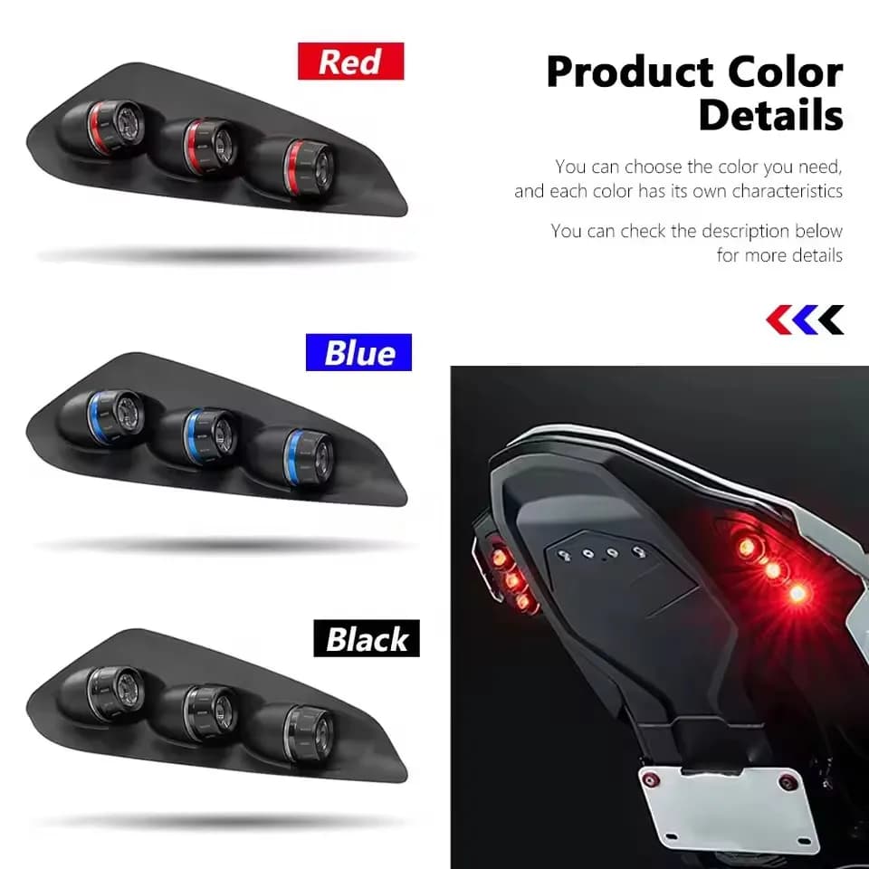 S1000RR Nuovi Accessori Moto Fanale posteriore sinistro e destro LED Lampada freno posteriore Lampada stop luce freno per BMW S1000RR 2023-2025