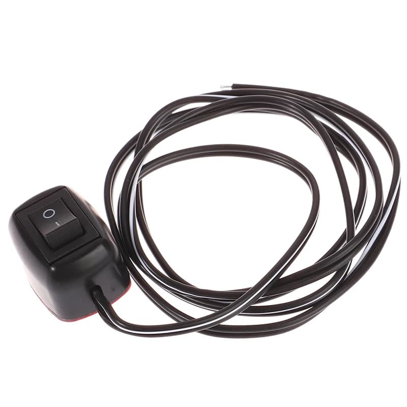 Interruttore universale per auto Tipo pasta Interruttore a levetta con cavo 60 cm DC 12 V per luci fendinebbia Luci al neon
