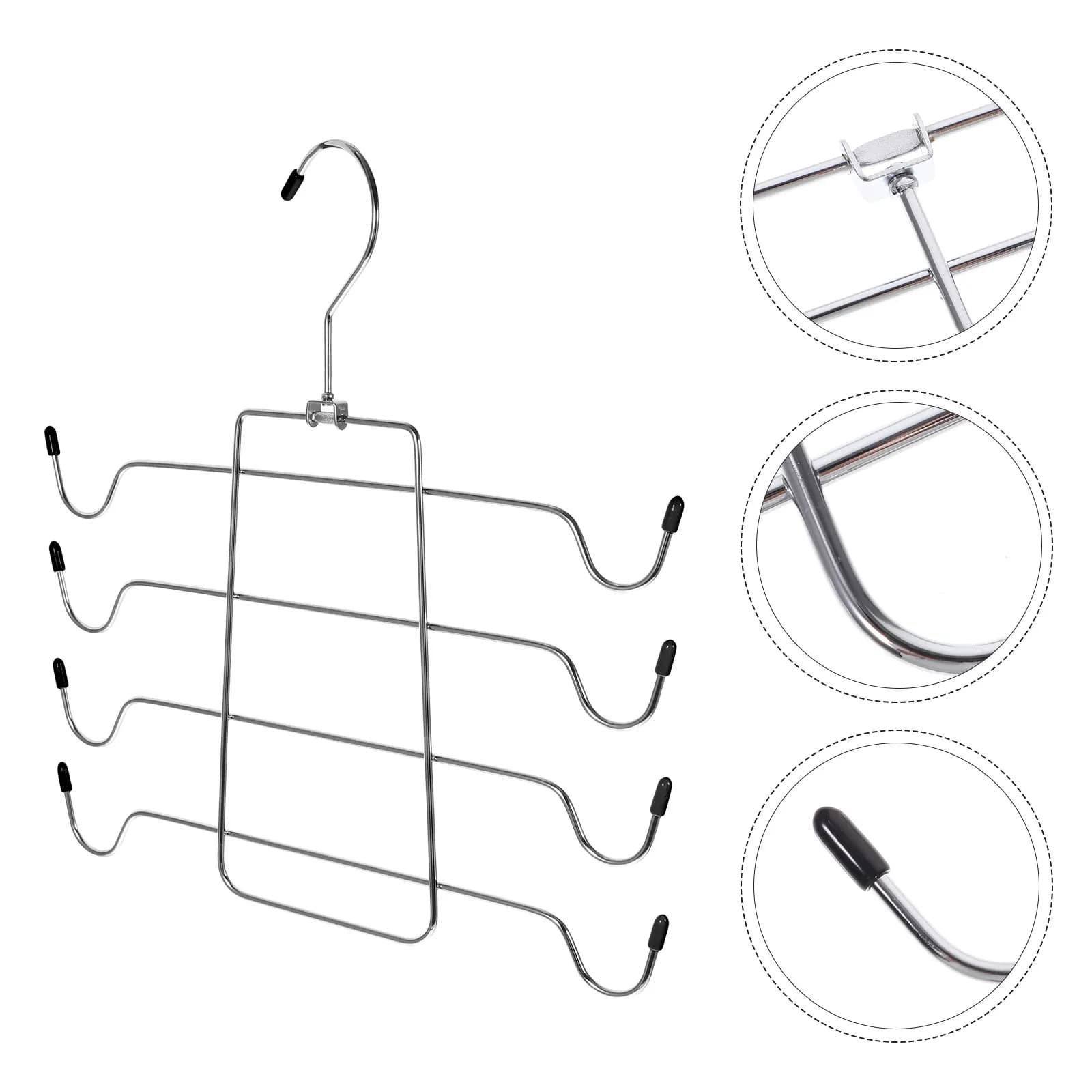 2 Pezzi Appendiabiti Multistrato, Organizzatore per Reggiseni, Supporto per Armadio per Reggiseni, Canotte, Sciarpe, Essenziali per l'Organizzazione dell'Armadio e della Stanza
