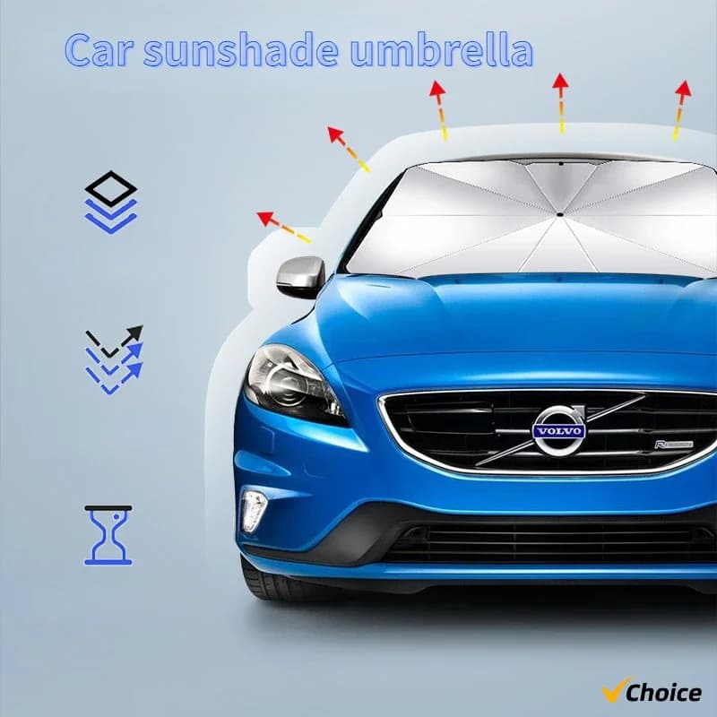 2026 New Car Heat Insulation Sunshade Front Glass Sunscreen Sunshade Curtain Summer Supplies Car Sunshade Umbrella Car Sunshade