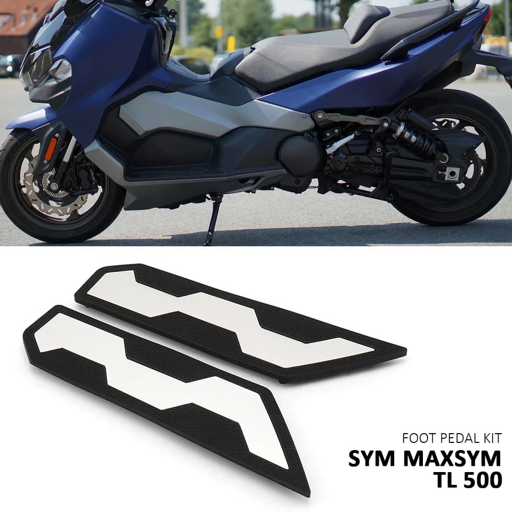Nuovi Accessori Moto Pedane In Gomma Pedali Poggiapiedi Pedane Per SYM Maxsym TL 500 MAXSYM TL500 tl500