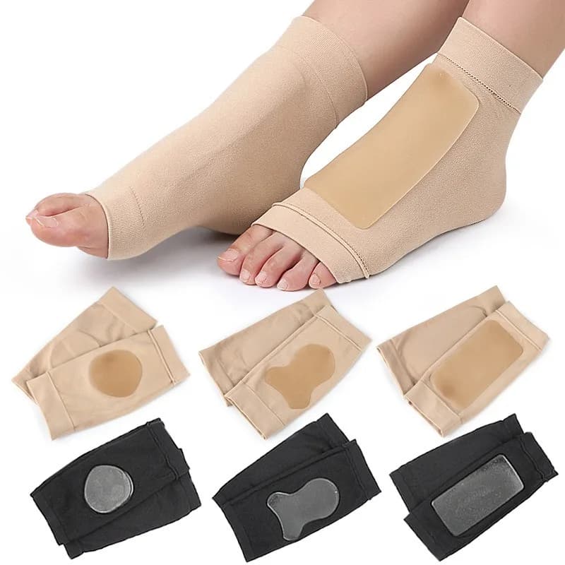 Ghiera in Gel SEBS per Prevenzione Screpolature Tallone, Supporto Caviglia Traspirante, Protezione Sportiva per Corsa, Ausilio Essenziale Confortevole e Lenitivo