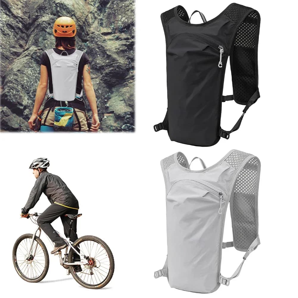 Gilet idrico da corsa per uomo e donna, leggero, traspirante, riflettente, con tasca porta telefono, per escursionismo, ciclismo, maratona