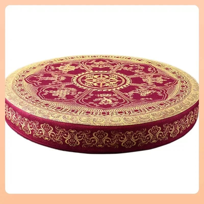 Natural Black Mountain Brown Cushion Household Meditation Mat Thickened and Durable Round Mat Meditation Futon