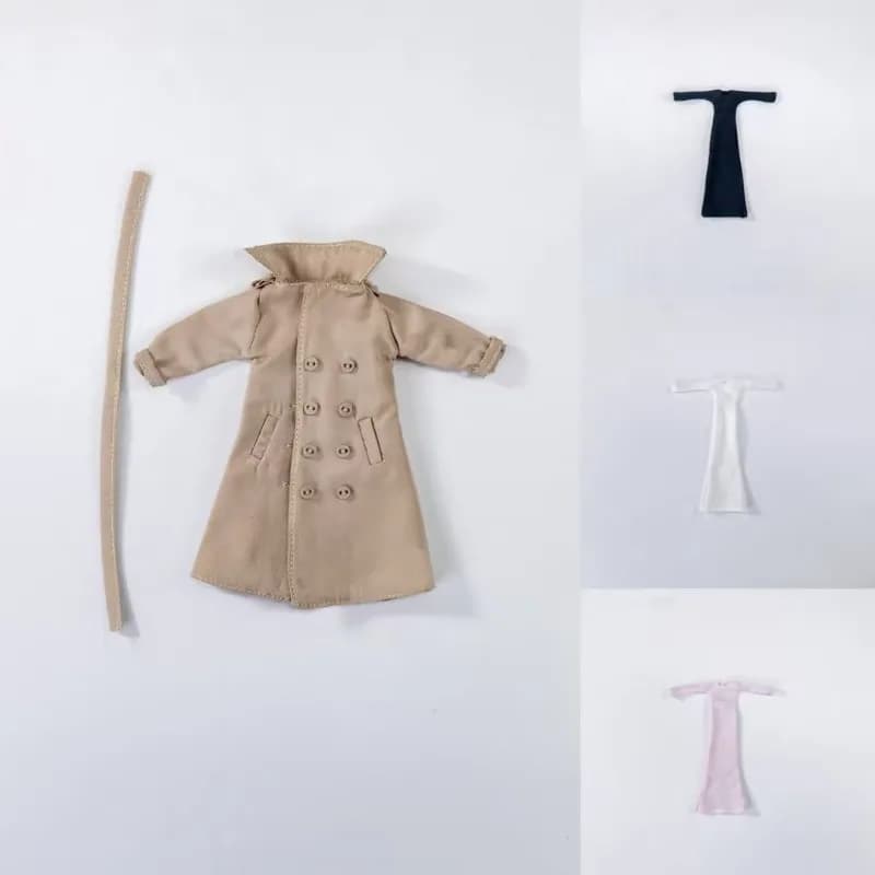 Set di giacche a vento marroni per soldatessa in scala 1/12, modello di abbigliamento per decorazioni per bambole e action figure da 6 pollici