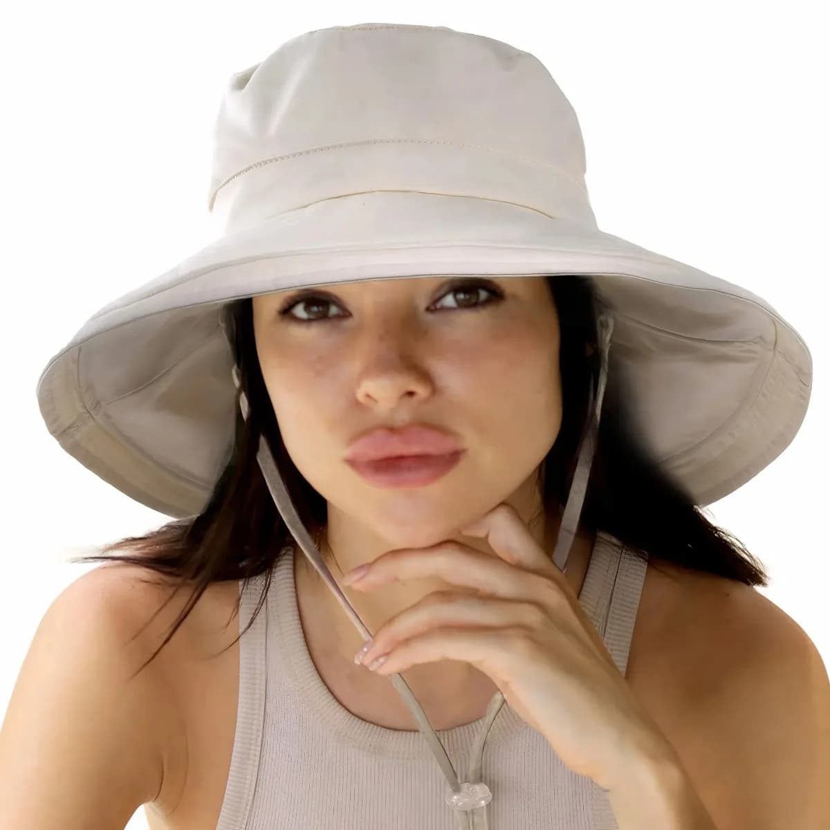 Breathable Foldable Sun Cap Adjustable Straps Uses For Beach Gardening Outdoor Activities