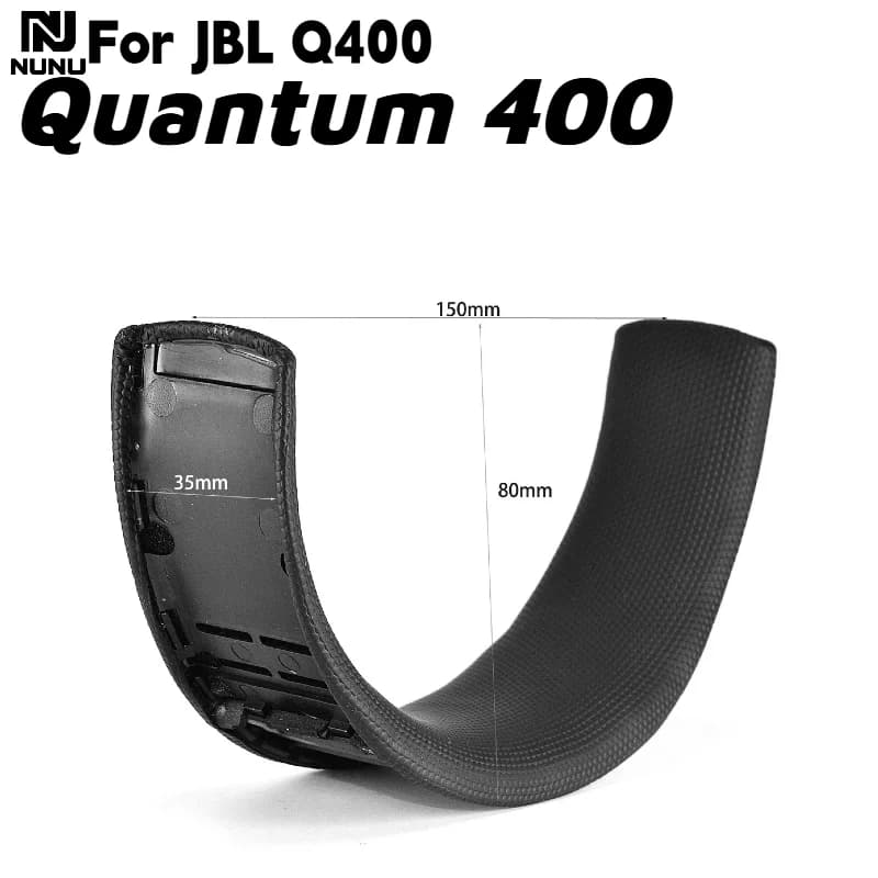 Cuscinetti auricolari di ricambio in pelle proteica con fibbia in plastica/cuscinetto per archetto per cuffie JBL Quantum 400 Q400