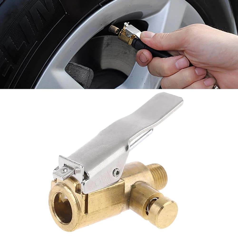Ugello della pompa ad alta pressione per pneumatici per auto, connettore a morsetto per gonfiaggio del mandrino, adattatore per tubo di gonfiaggio per pneumatici per auto 1/2/3 pezzi