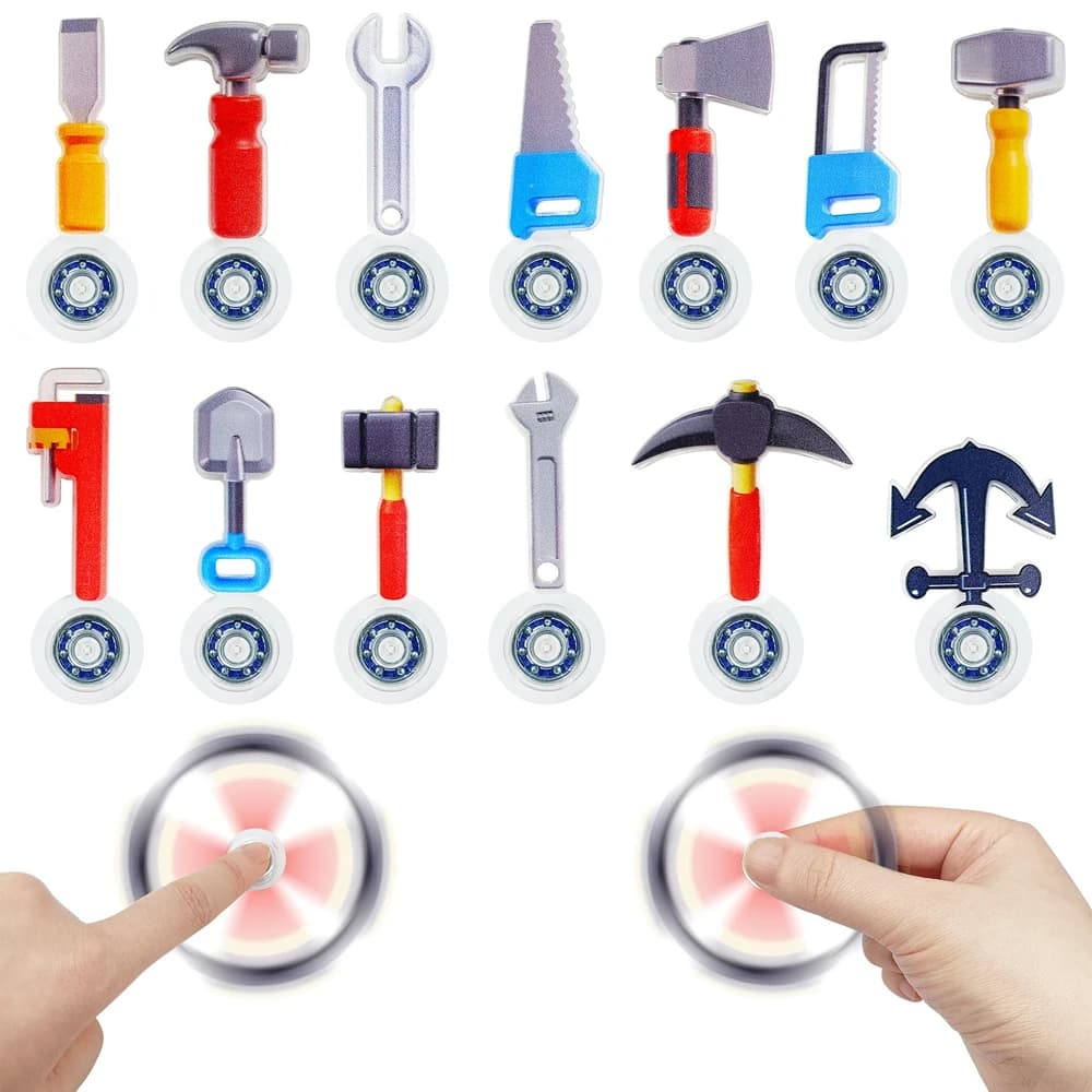 20 pezzi di strumento creativo stile giroscopio da dito dito Fidget Spinner piccoli mini giocattoli a mano