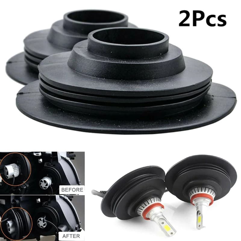 Copertura Antipolvere Impermeabile in Gomma per Fari LED H1 H3 H4 H7 H8 H9 H11 per Moto e Auto