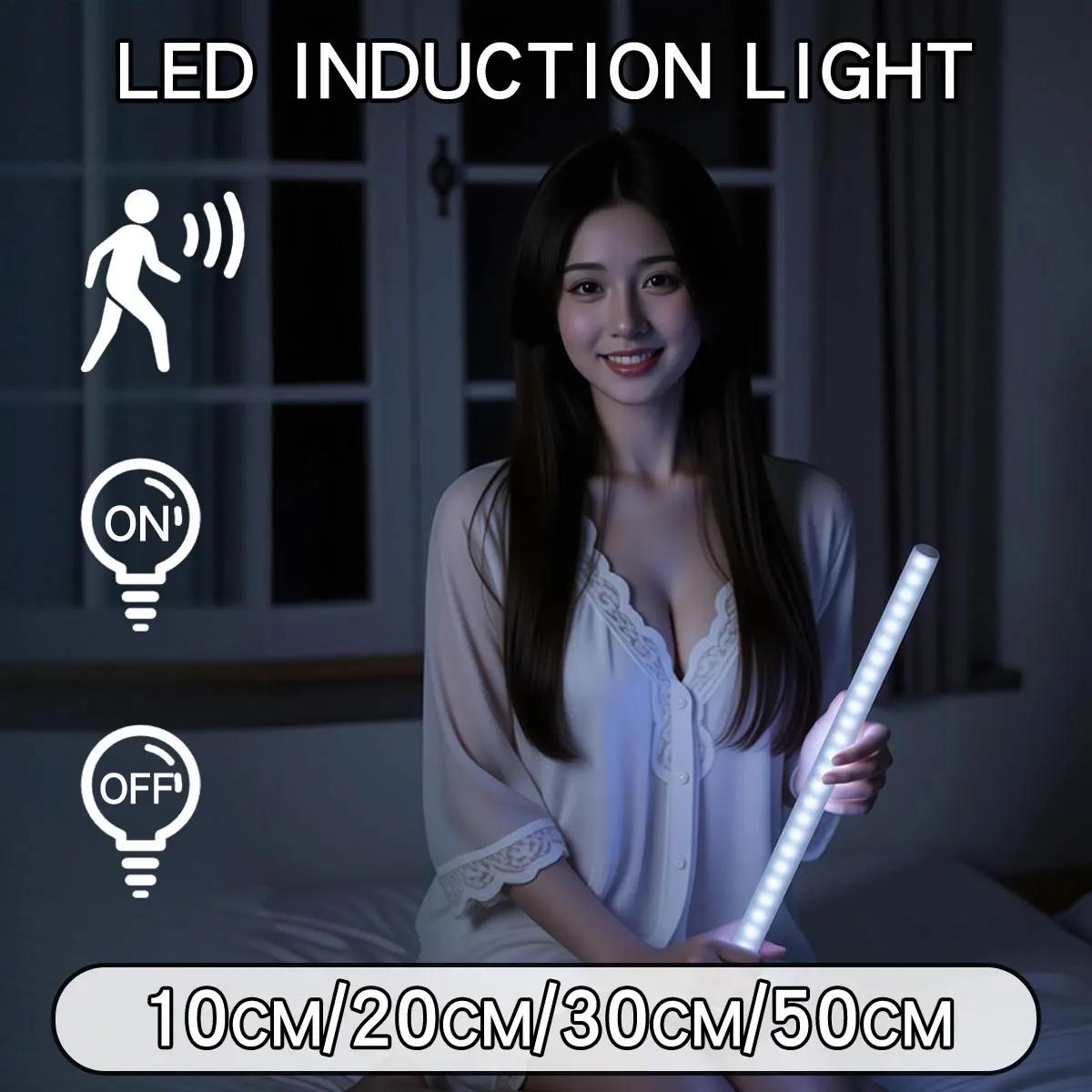Rechargeable USB cabinet light Motion sensor LED bar Portable Night Light for Kitchen Comodin Wardrobe