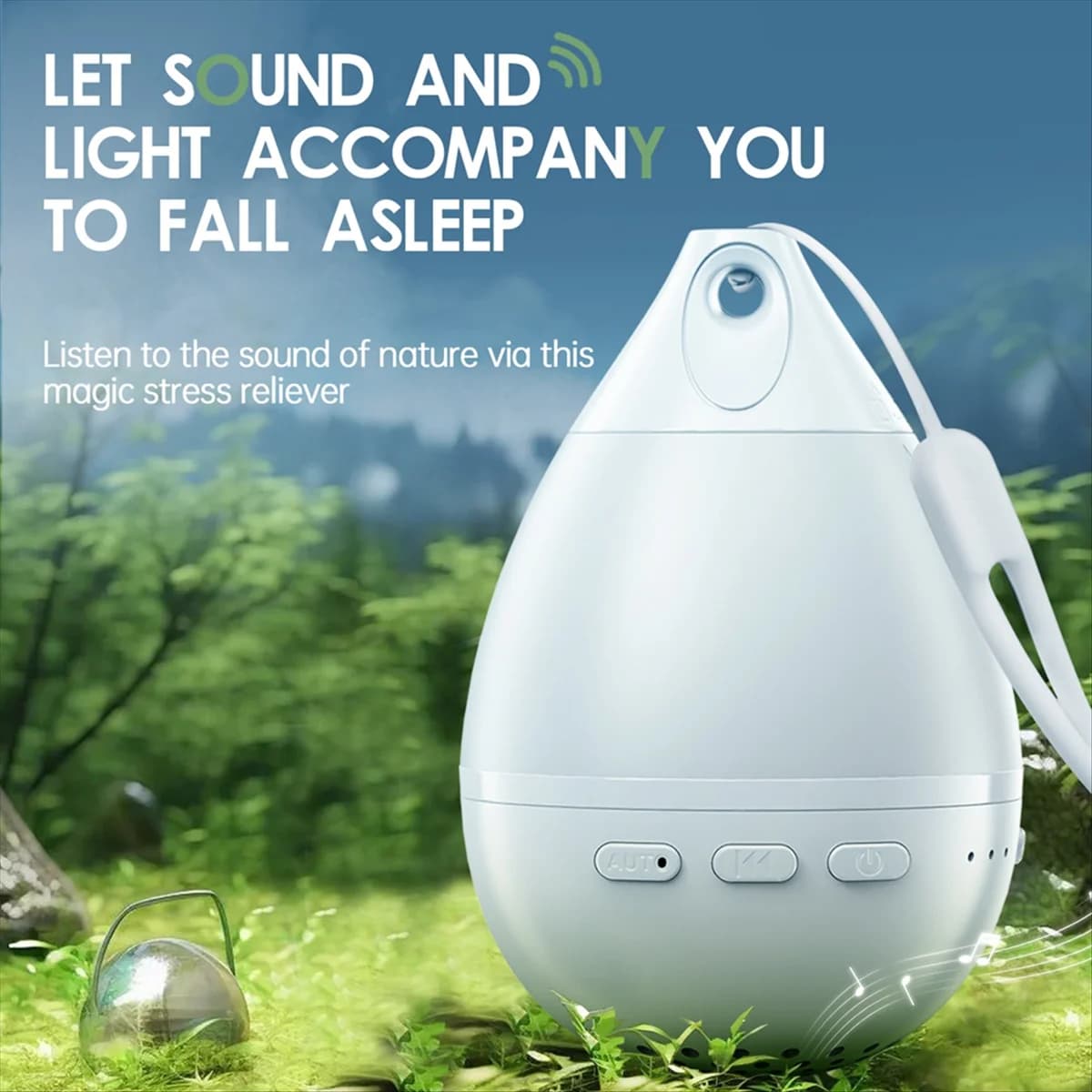 A72P 26 brani Aiuto per il sonno Multi-funzione Yoga Meditazione Rumore bianco Altoparlante Bluetooth Suoni rilassanti Alleviare l'ansia Regali
