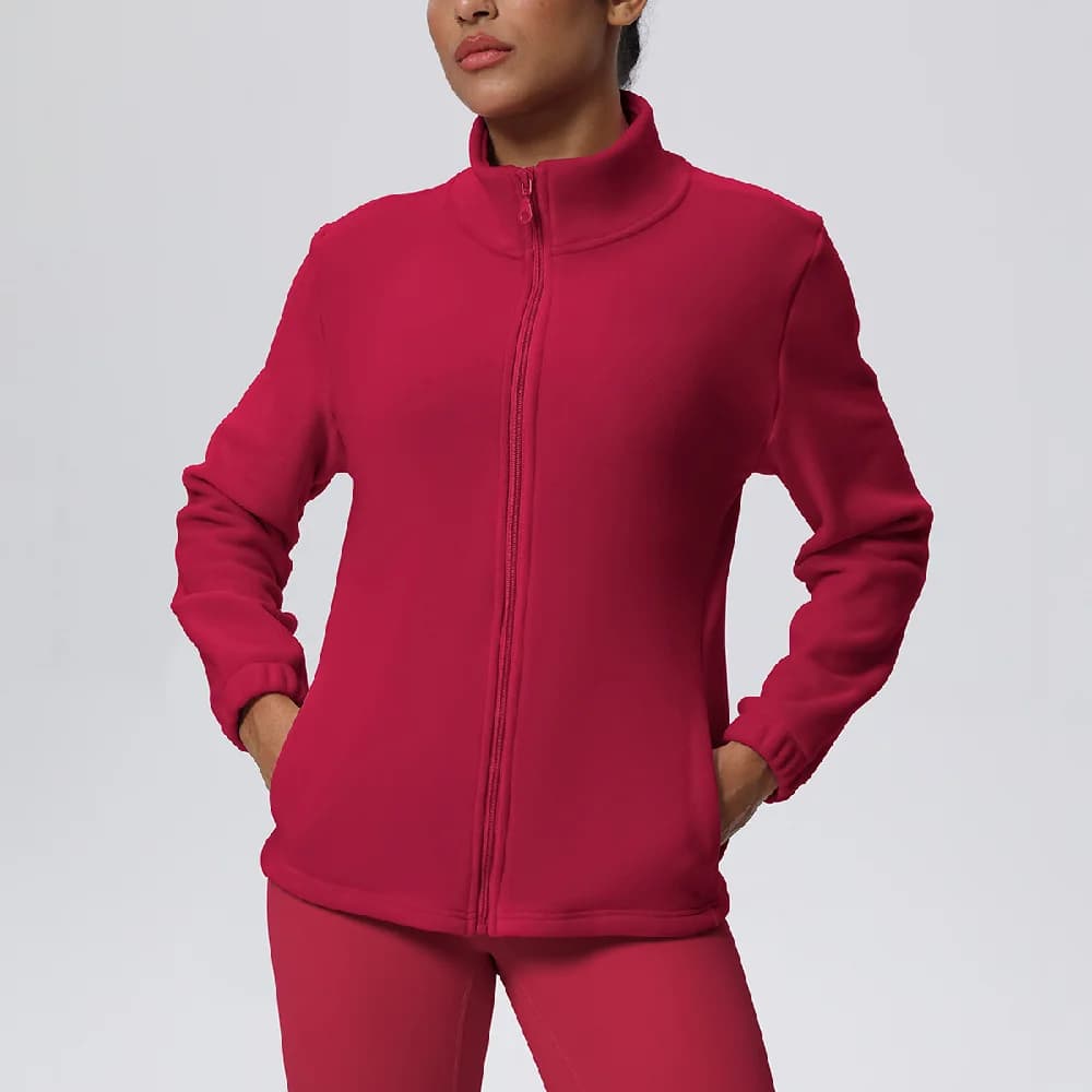 Sports Jacket for Women, High Collar, Elegant, for Training, Fitness, Running and Yoga