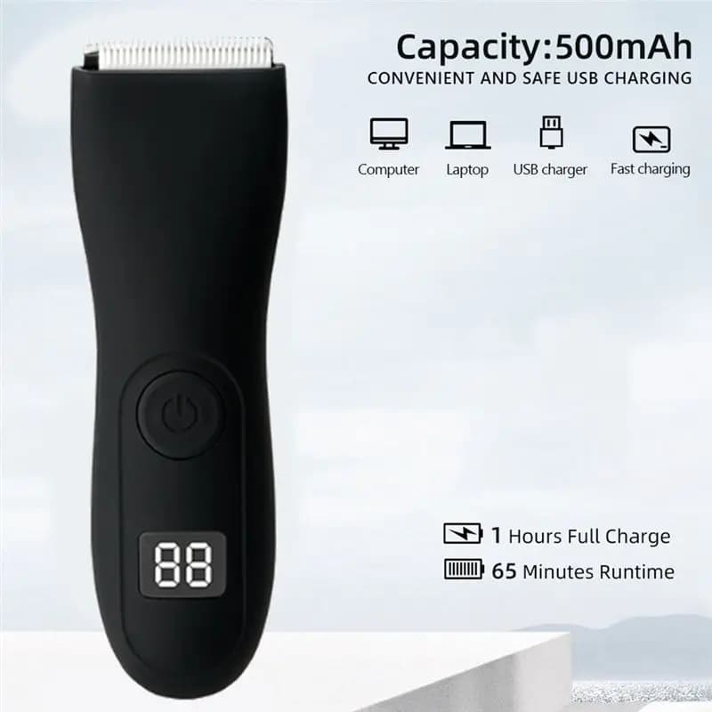 Electric Razor for Eguine and the Body for Men, Waterproof, Suitable for Dry/Umid, Trimmer for Face and Barba