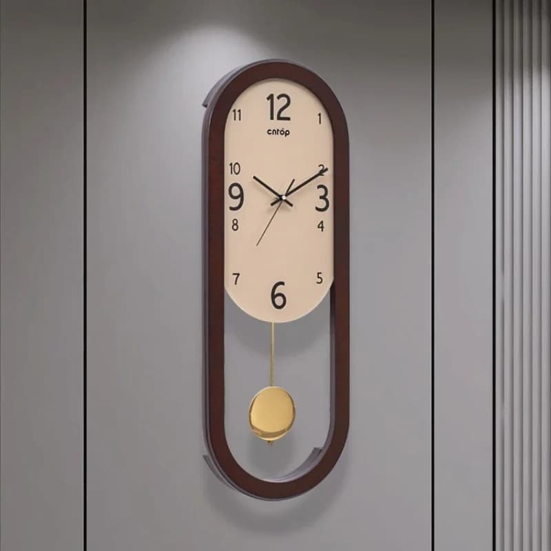 Orologio da Parete a Pendolo, Decorazione per Casa e Soggiorno, Orologio Silenzioso dal Design Moderno e Creativo