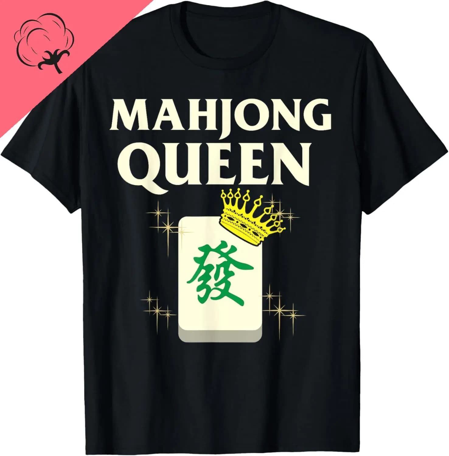 Mahjong Queen Tile Game Lover Giocatori T-shirt Coppia Cotone Y2k Abbigliamento uomo T-shirt grafiche stampate personalizzate Ropa Hombre