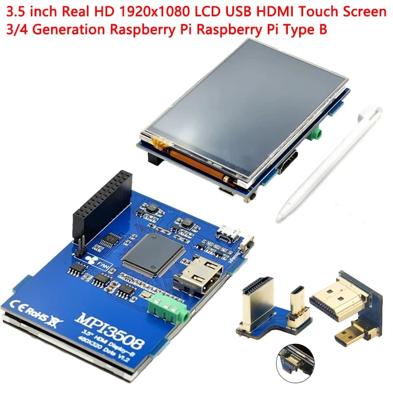 3.5 Inch USB HDMI Touch Screen Real HD 1920x1080 LCD for Raspberri 3 Model B / Orange Pi (video game) MPI3508